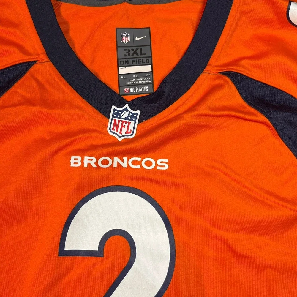 Nwt Nike Denver Broncos Patrick Surtain‎ II #2 Authentic Jersey Orange Size XXXL